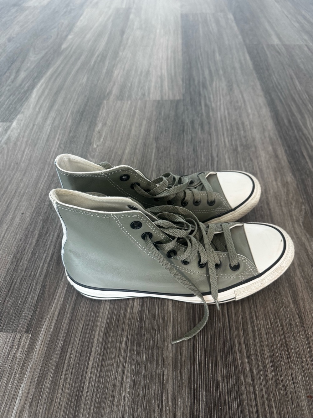 Converse High-Top Sneakers in Olive
